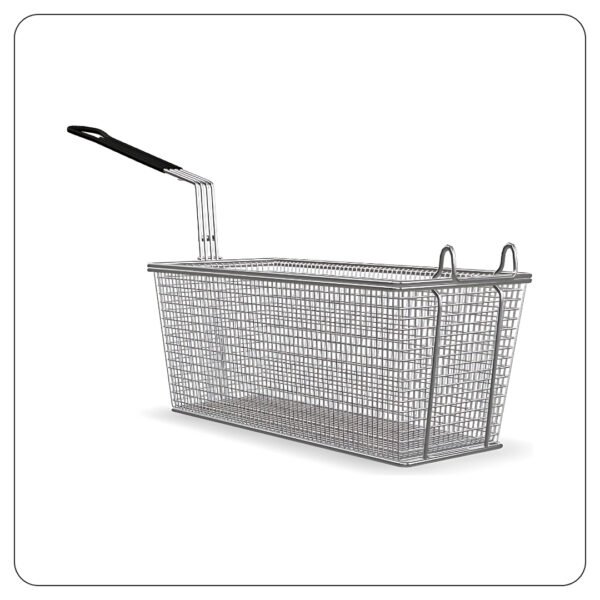 Twin Fryer Basket with Front Hook 13 1/4" x 6 1/2" x 5 7/8"