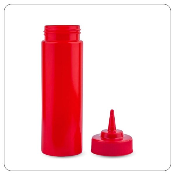 Red Wide Mouth Squeeze Bottle 24 Oz - Image 2