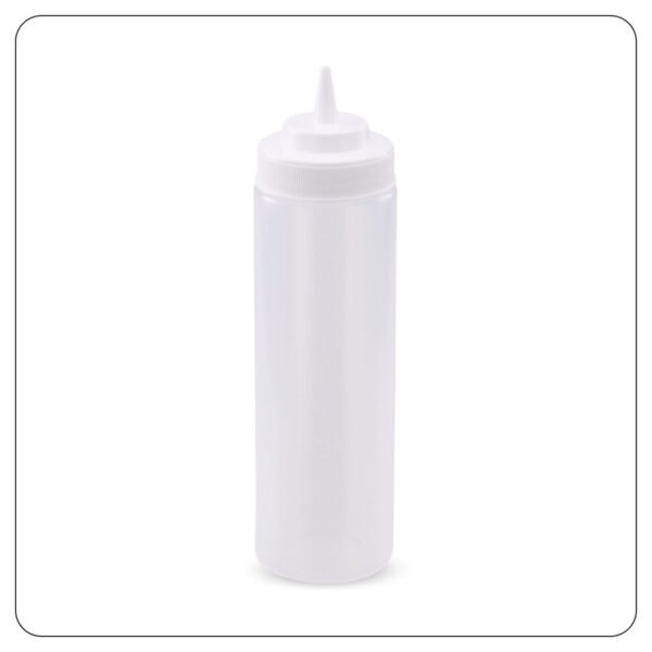 Clear Wide Mouth Squeeze Bottle 24 Oz