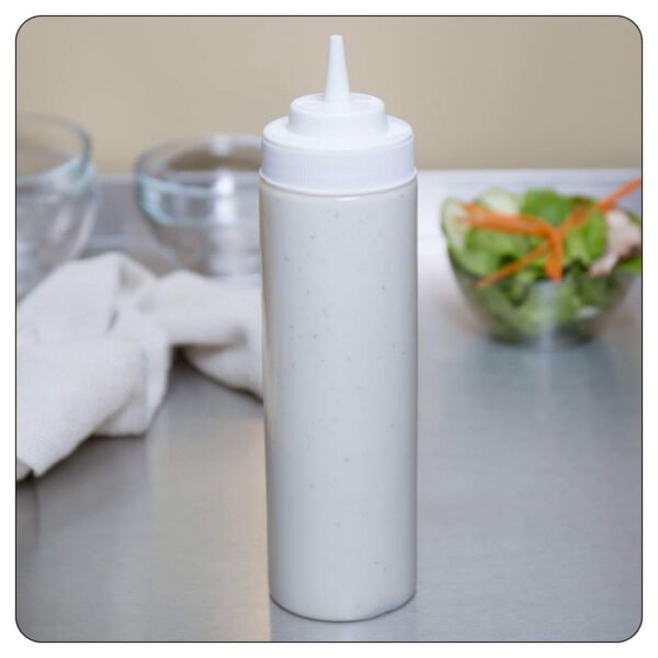 Clear Wide Mouth Squeeze Bottle 24 Oz - Image 5