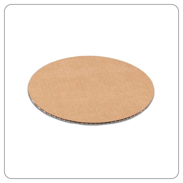 12" White Corrugated Pizza Circle - Image 3