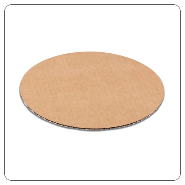 16" White Corrugated Pizza Circle - Image 3
