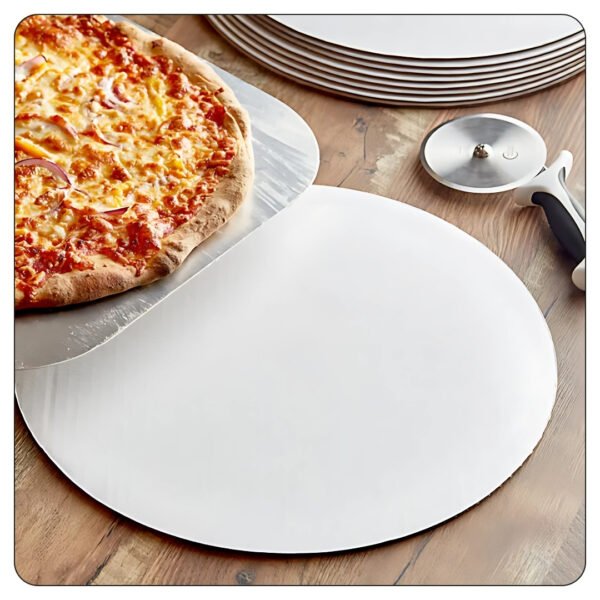 16" White Corrugated Pizza Circle - Image 4