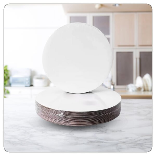 16" White Corrugated Pizza Circle - Image 5