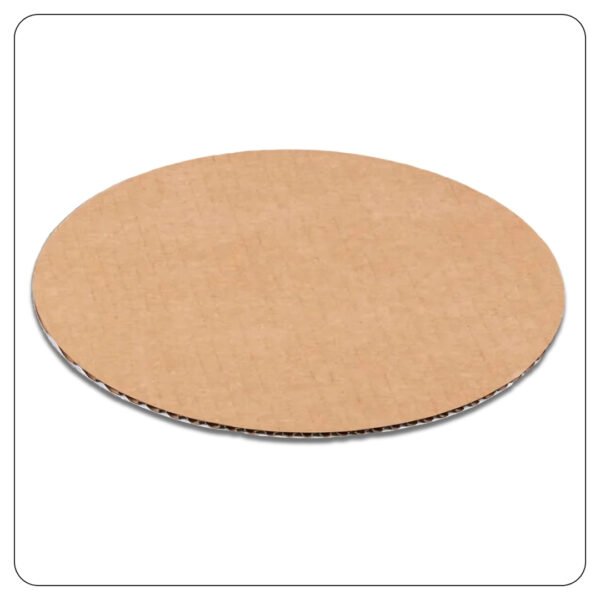 20″ White Corrugated Pizza Circle - Image 3