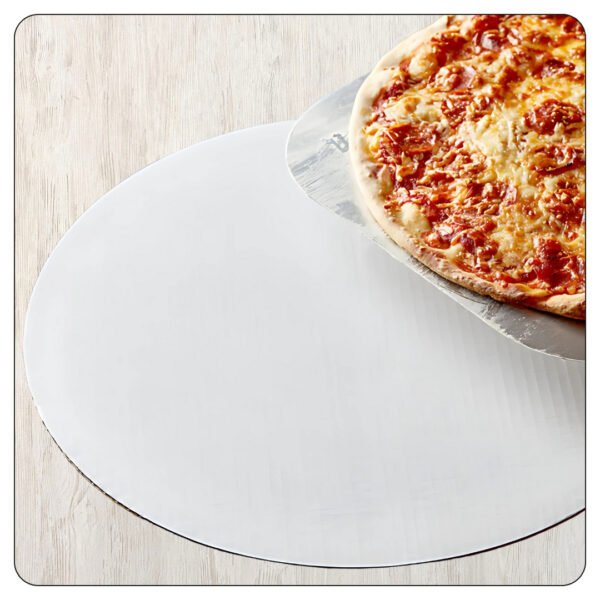 20″ White Corrugated Pizza Circle - Image 4