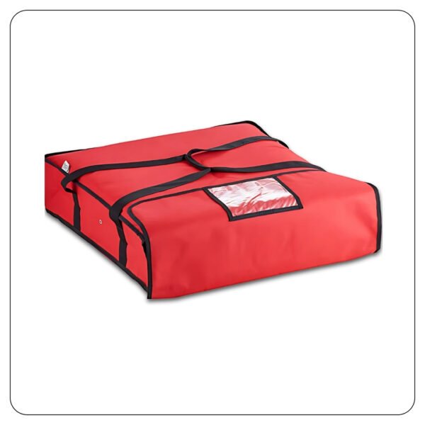 24x24x5 Red Pizza Insulated Delivery Bag