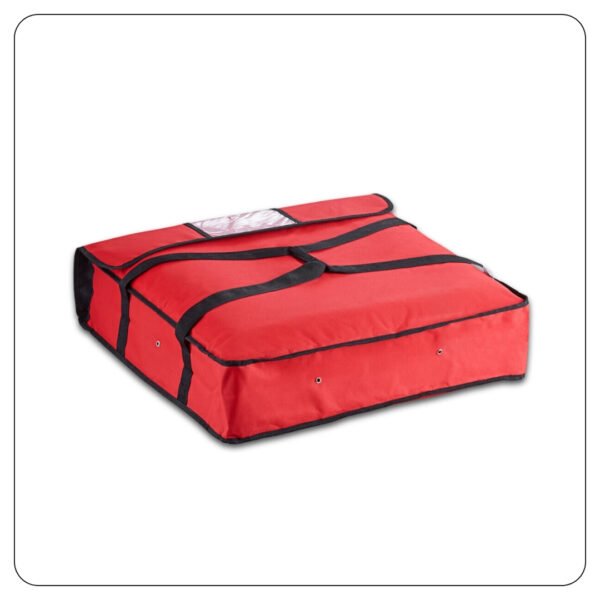 24x24x5 Red Pizza Insulated Delivery Bag - Image 2