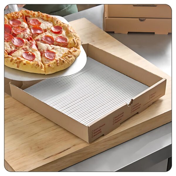 12x12 Single Face Corrugated Pizza Pad - Image 4