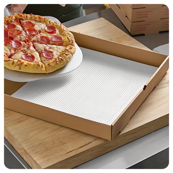 14x14 Single Face Corrugated Pizza Pad - Image 4