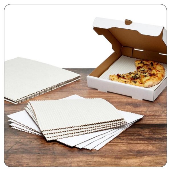 14x14 Single Face Corrugated Pizza Pad - Image 5