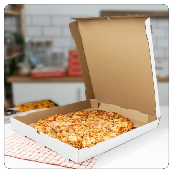 18x18x2 Corrugated Plain Pizza Box Bulk Pack Kraft - Image 4