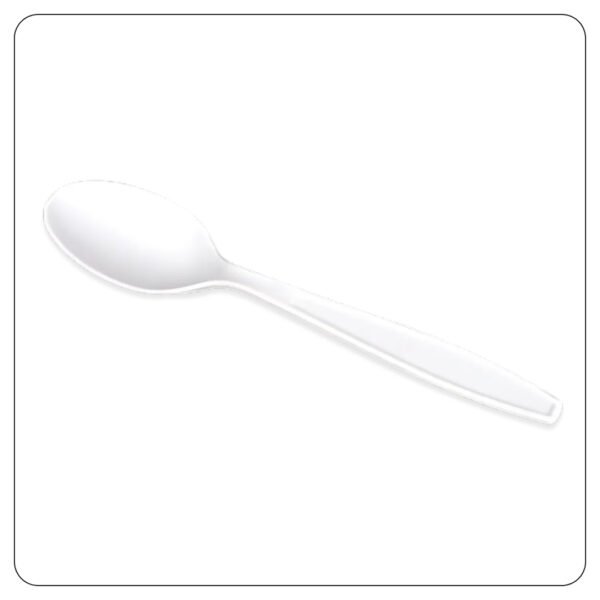 White Spoon Heavy Duty Individual Wrapped Plastic - Image 3