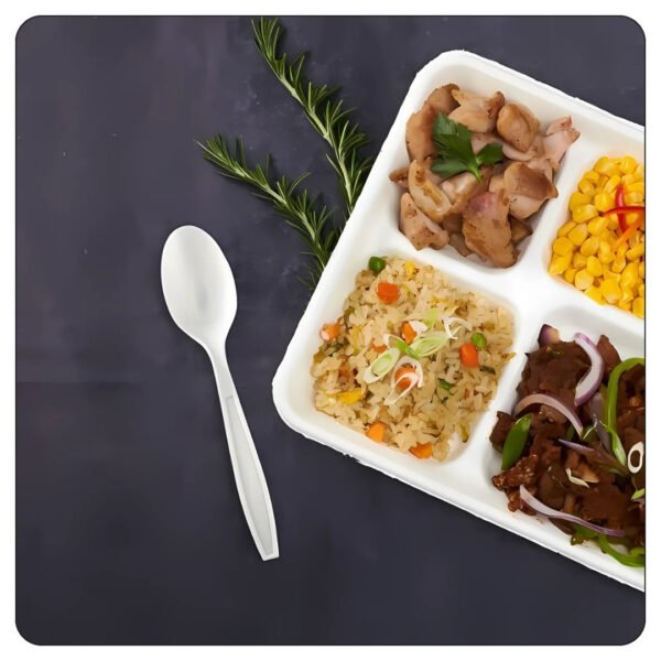 White Spoon Heavy Duty Individual Wrapped Plastic - Image 5
