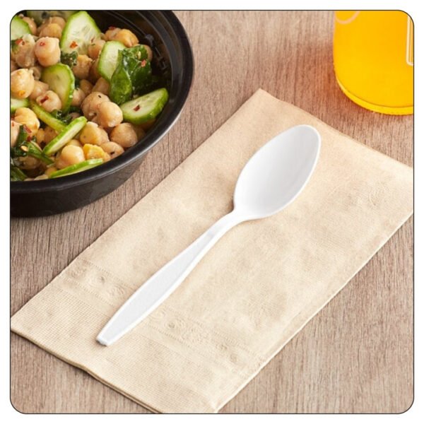 White Spoon Heavy Duty Individual Wrapped Plastic - Image 4