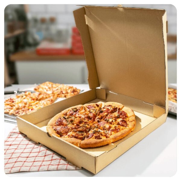 Kraft 12x12x2 Corrugated Plain Pizza Box Bulk - Image 4