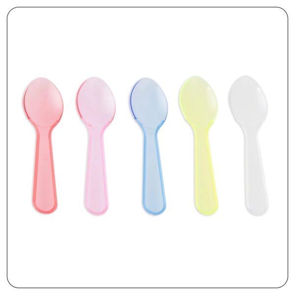 3" Taster Spoons Assorted Neon