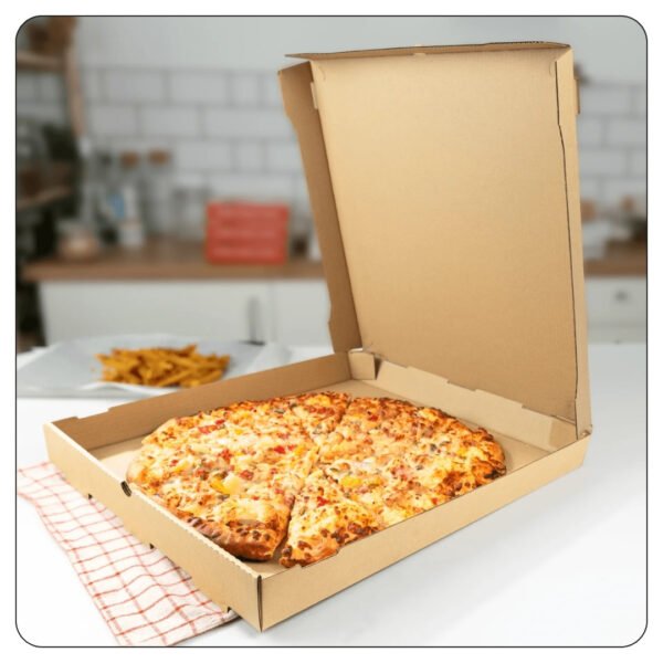Kraft 18x18x2 Corrugated Plain Pizza Box Bulk - Image 4