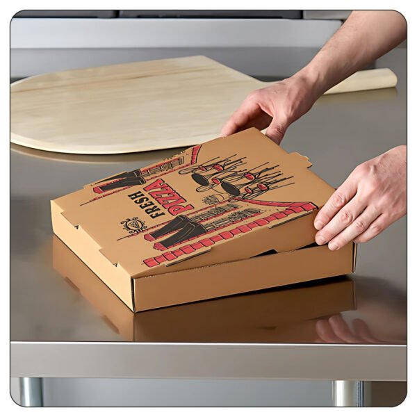 Kraft 12x12x2 Corrugated Pizza Box Bulk - Image 4