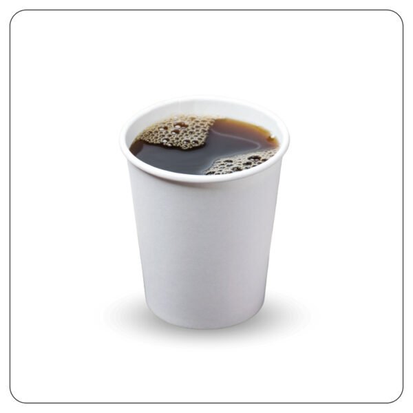 Paper Hot Cup 8oz White - Image 3