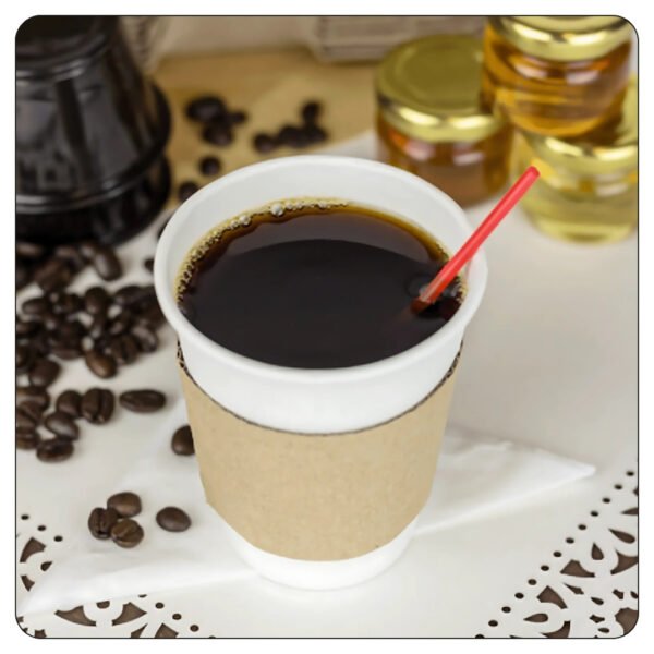 Paper Hot Cup 8oz White - Image 5