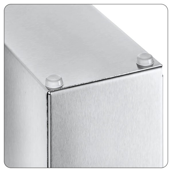 Adjustable 5-Section Stainless Steel Wall-Mount / Countertop 1.5 - 5.5 oz. Portion Cup / Lid Organizer - Image 3