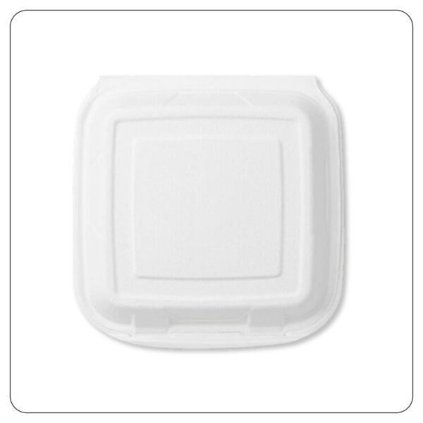 9x9 / Hinge Container Foam Lid / 1 Compartment - Image 2