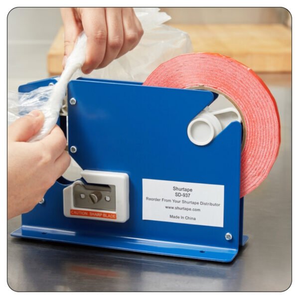 Shurtape General Purpose Red Poly Bag Sealer Tape 3/8" x 180 Yards (9mm x 165m) - Image 4