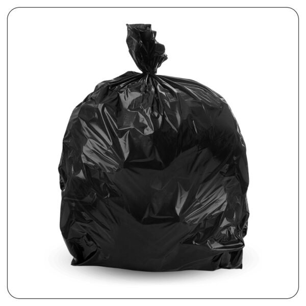 60 Gallon Trash Bag / Black Hdlpe / 'Slim Jim' - Image 3
