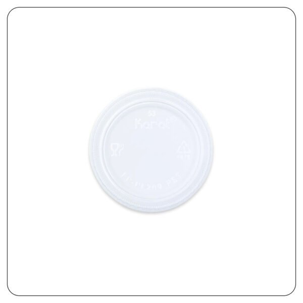 Fat Clear Lid 1 Oz / Portion Cup