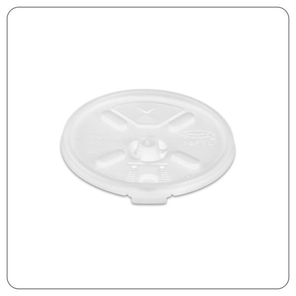Lid with Straw Slot (16 Oz - 24 Oz) 16FTLS Translucent Lift'n'Lock - Image 3