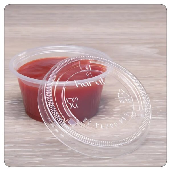 Fat Clear Lid 1 Oz / Portion Cup - Image 4
