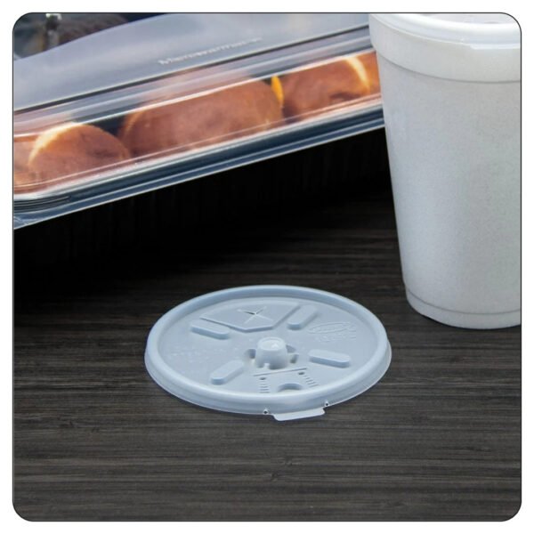 Lid with Straw Slot (16 Oz - 24 Oz) 16FTLS Translucent Lift'n'Lock - Image 5
