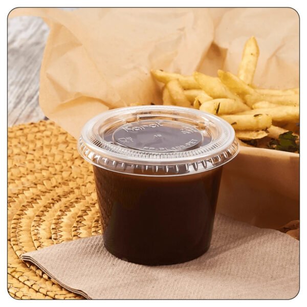 Lid Portion Cup / Lid Pet Clear 3.25 Oz, 4 Oz, 5.5 Oz Oz - Image 4