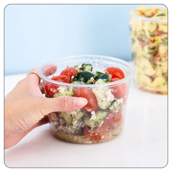 Soup Container 16 Oz Clear With Lids - Image 5