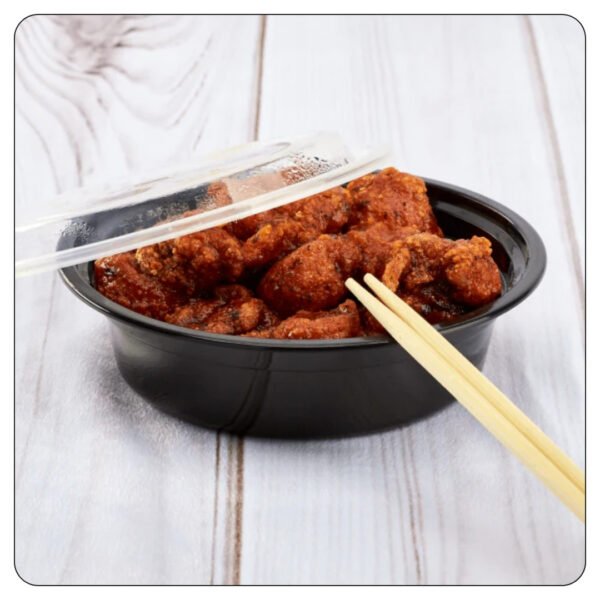 Round Black Takeout Containers 16 Oz With Lids - Image 5