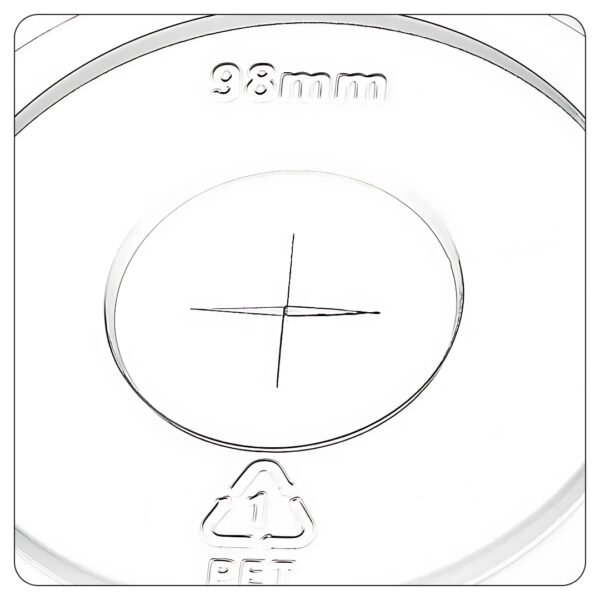 Flat Clear Slote Lid 98 Pet - Image 3
