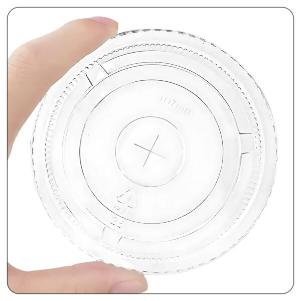 Flat Clear Slote Lid 107 Pet (32 Oz) - Image 2