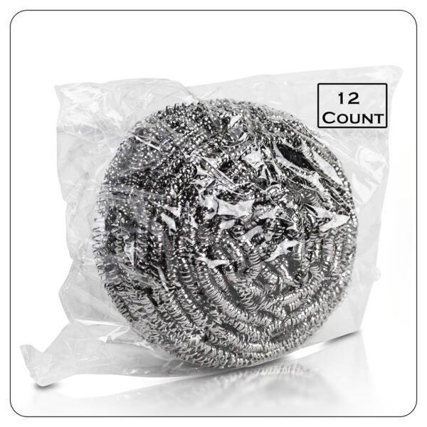 Large Stainless Steel Scrubber 100g - Image 3