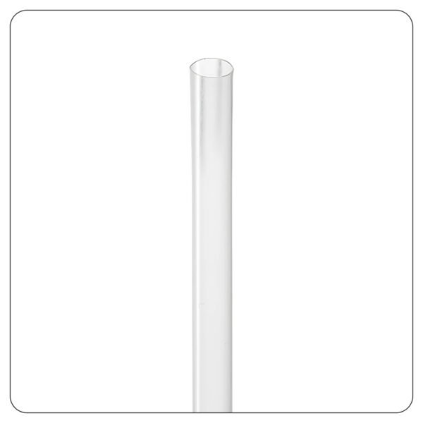 Jumbo Straw Clear Individual Wrapped 10.25"