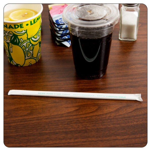Jumbo Straw Clear Individual Wrapped 10.25" - Image 4