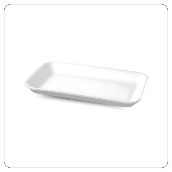 Meat Foam Tray White 2s