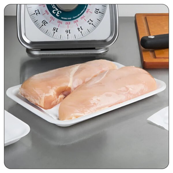 Meat Foam Tray White 2s - Image 5
