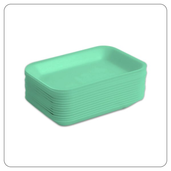 Meat Foam Tray Green 4P - Image 3