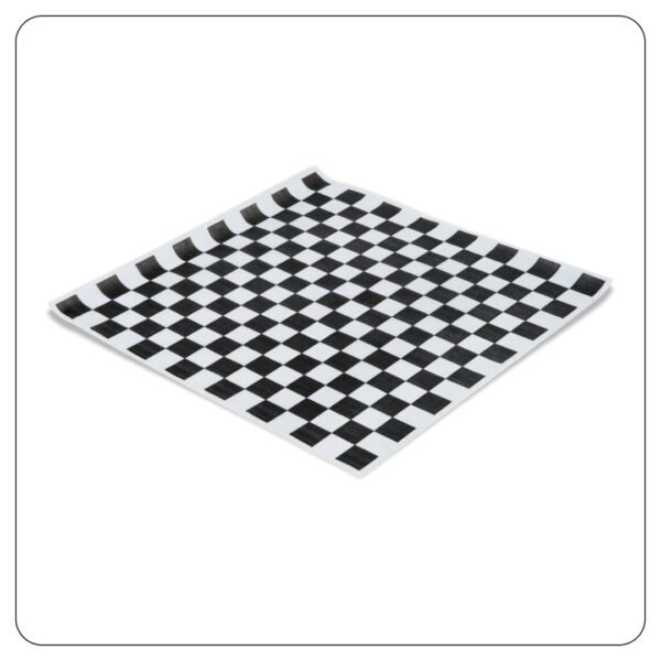 12" x 12" Black Check Deli Sandwich Wra - Image 2