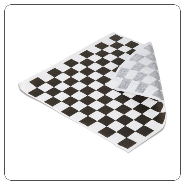 12" x 12" Black Check Deli Sandwich Wra