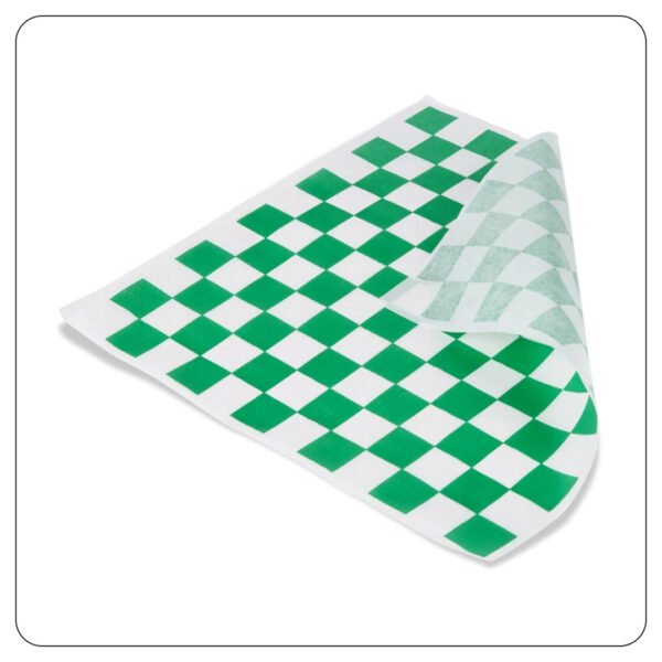 12" x 12" Green Check Deli Sandwich Wra