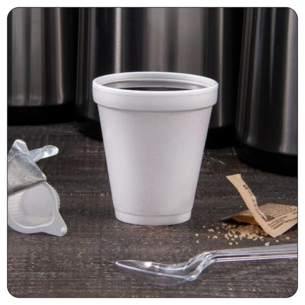 Cup 8 Oz Polystyrene Foam White - Image 4