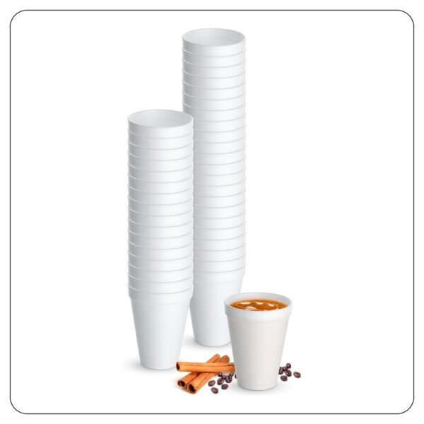 Cup 12 Oz Polystyrene Foam White - Image 3
