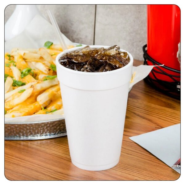 Cup 12 Oz Polystyrene Foam White - Image 4